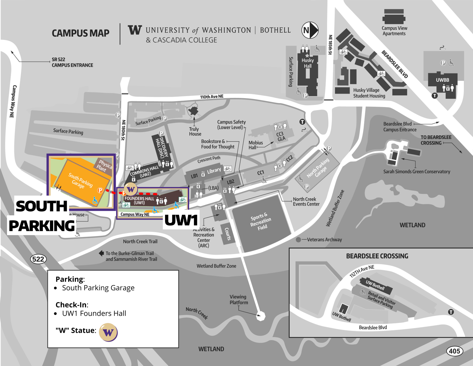 Campus Map image - Click to view full size